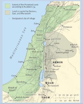 The land alotted to Abraham
