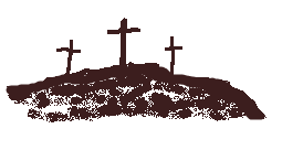 three crosses on a hill